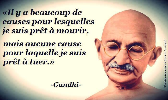 La Mahatma Gandhi et le respect de la vie