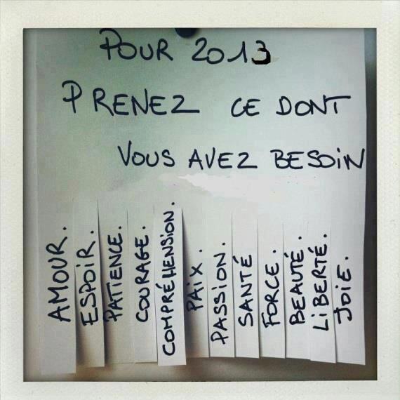 vœux pour 2013